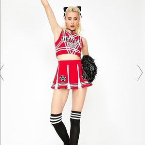 Dolls Kill devil’s cheerleader costume